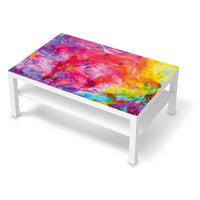 Klebefolie Abstract Watercolor - IKEA Lack Tisch 118x78 cm - weiss