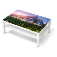 Klebefolie Alpenblick - IKEA Lack Tisch 118x78 cm - weiss