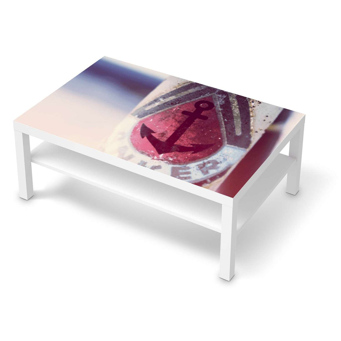 Klebefolie Anker 2 - IKEA Lack Tisch 118x78 cm - weiss