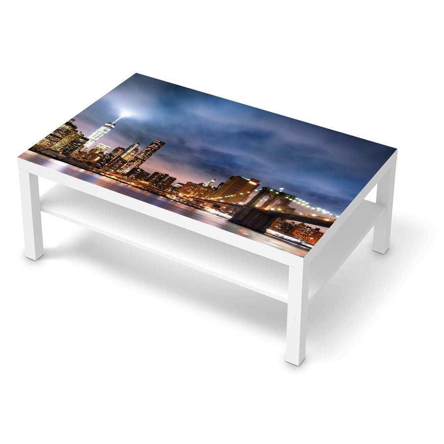 Klebefolie Brooklyn Bridge - IKEA Lack Tisch 118x78 cm - weiss