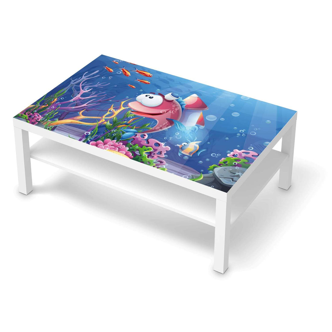 Klebefolie Bubbles - IKEA Lack Tisch 118x78 cm - weiss