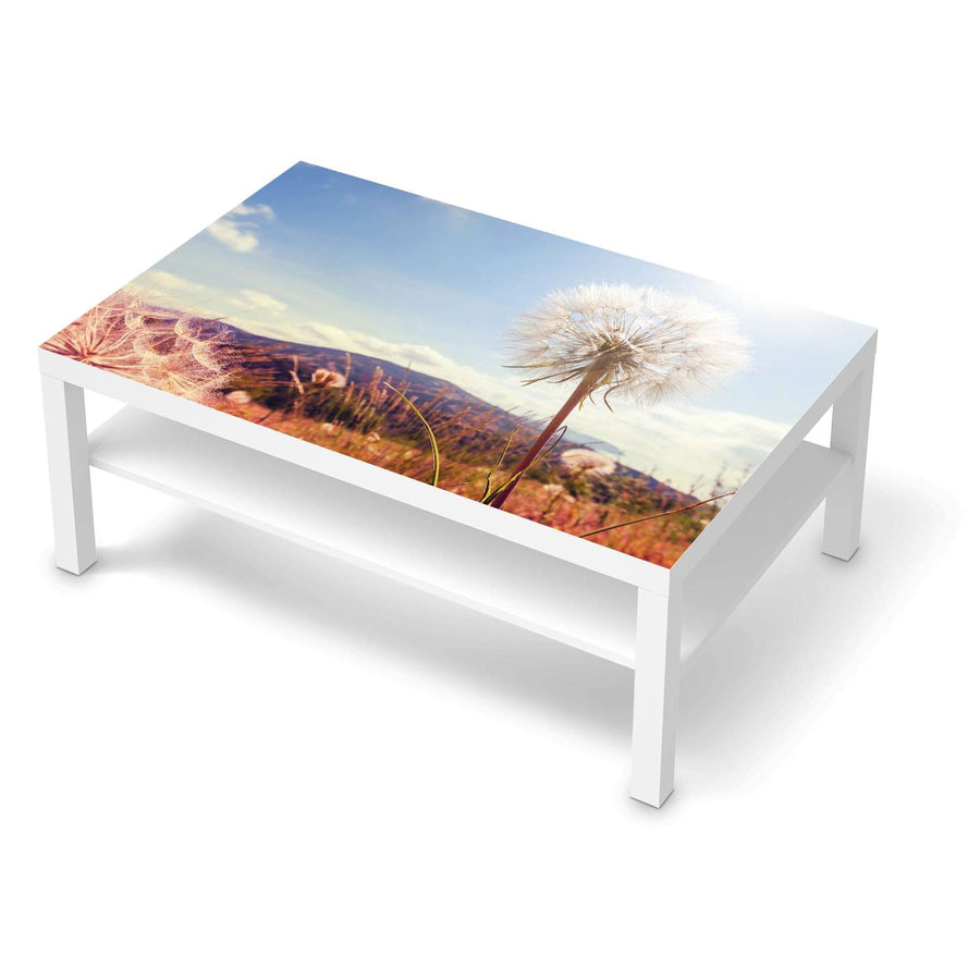 Klebefolie Dandelion - IKEA Lack Tisch 118x78 cm - weiss