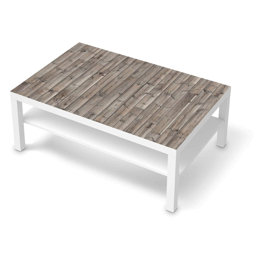 Klebefolie Dark washed - IKEA Lack Tisch 118x78 cm - weiss