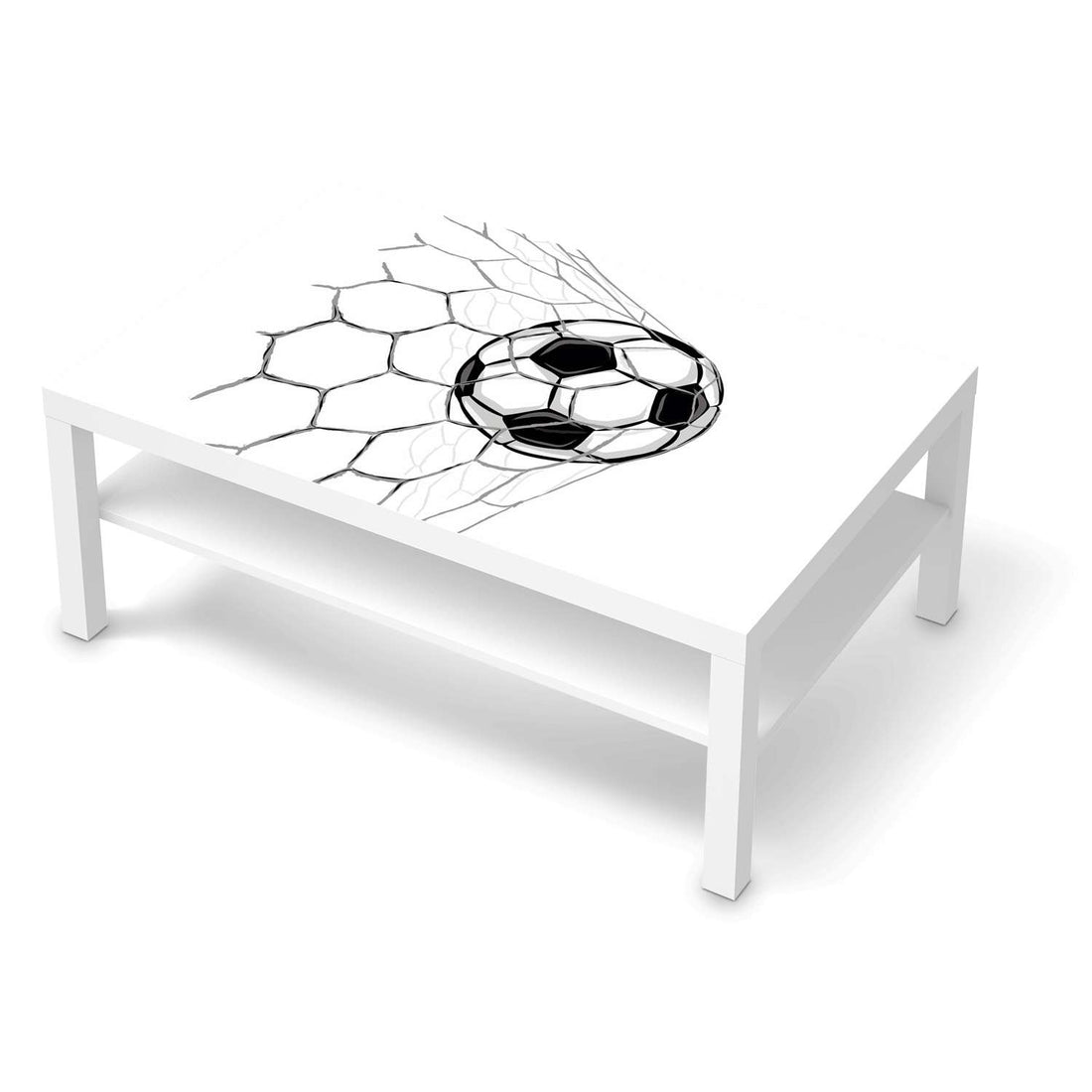 Klebefolie Eingenetzt - IKEA Lack Tisch 118x78 cm - weiss