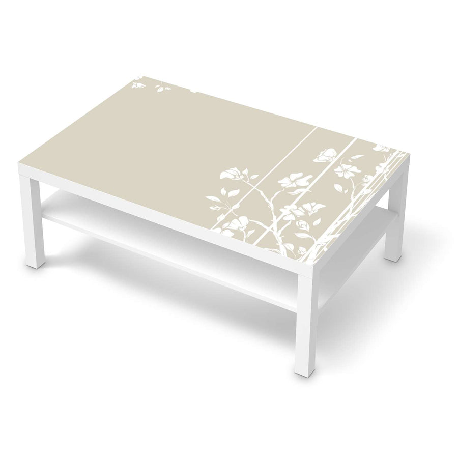 Klebefolie Florals Plain 3 - IKEA Lack Tisch 118x78 cm - weiss