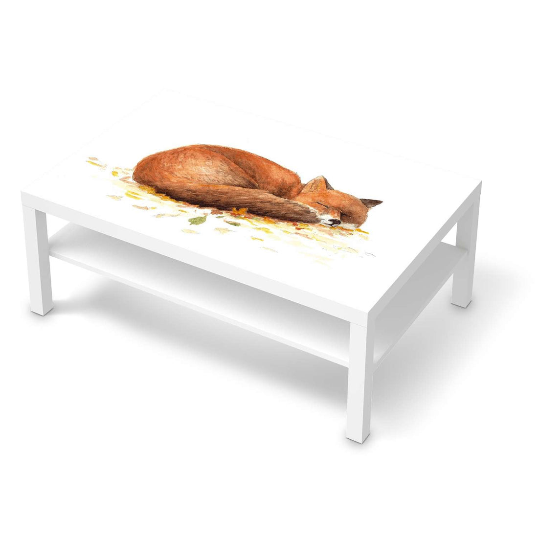 Klebefolie Fuchs - IKEA Lack Tisch 118x78 cm - weiss