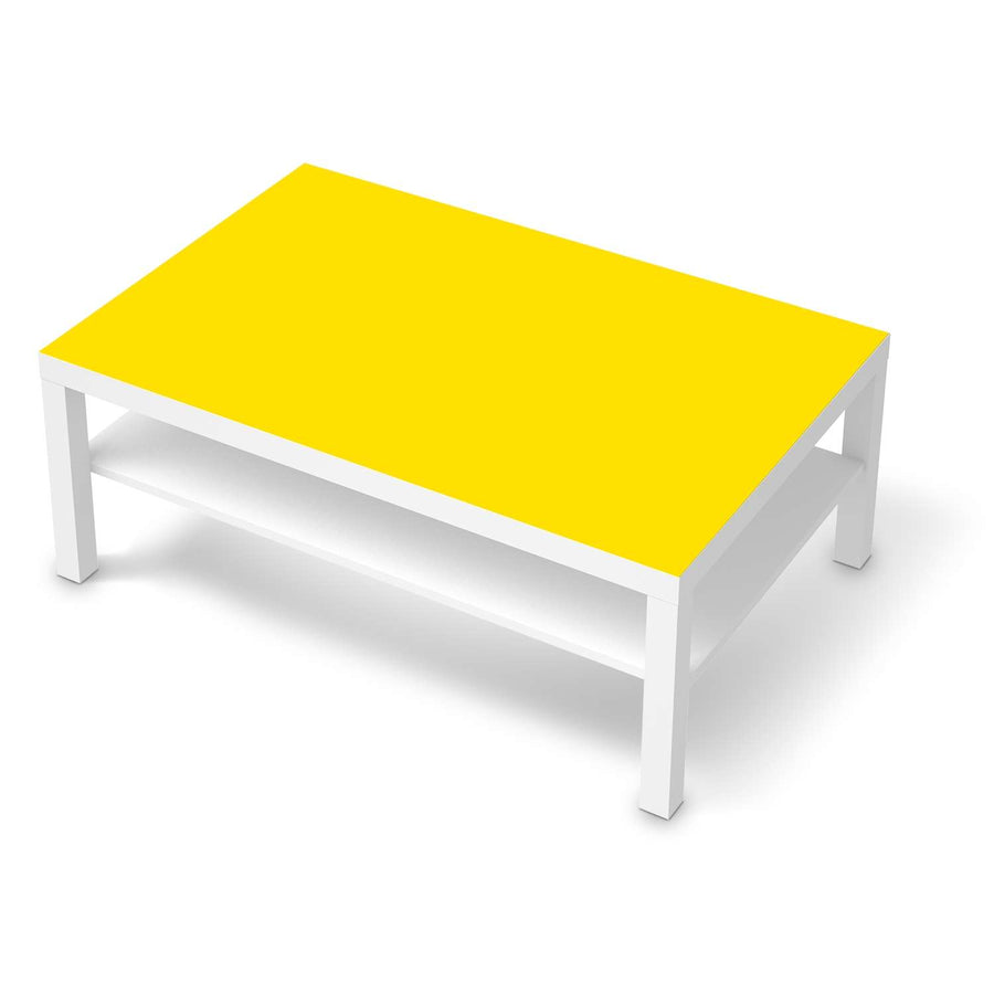 Klebefolie Gelb Dark - IKEA Lack Tisch 118x78 cm - weiss