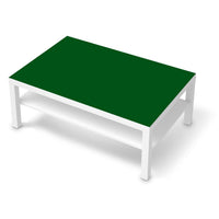 Klebefolie Grün Dark - IKEA Lack Tisch 118x78 cm - weiss