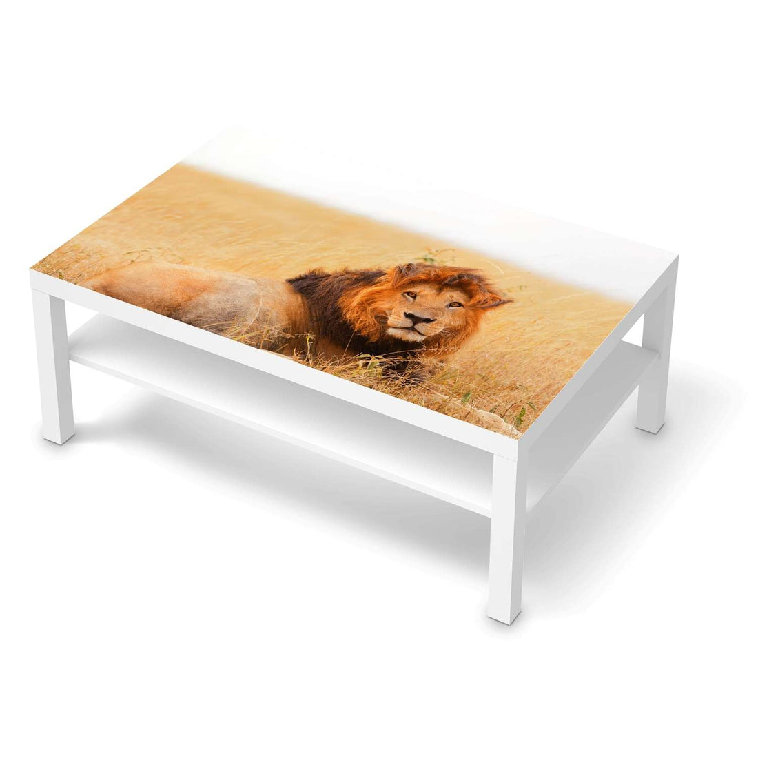 Klebefolie Lion King - IKEA Lack Tisch 118x78 cm - weiss
