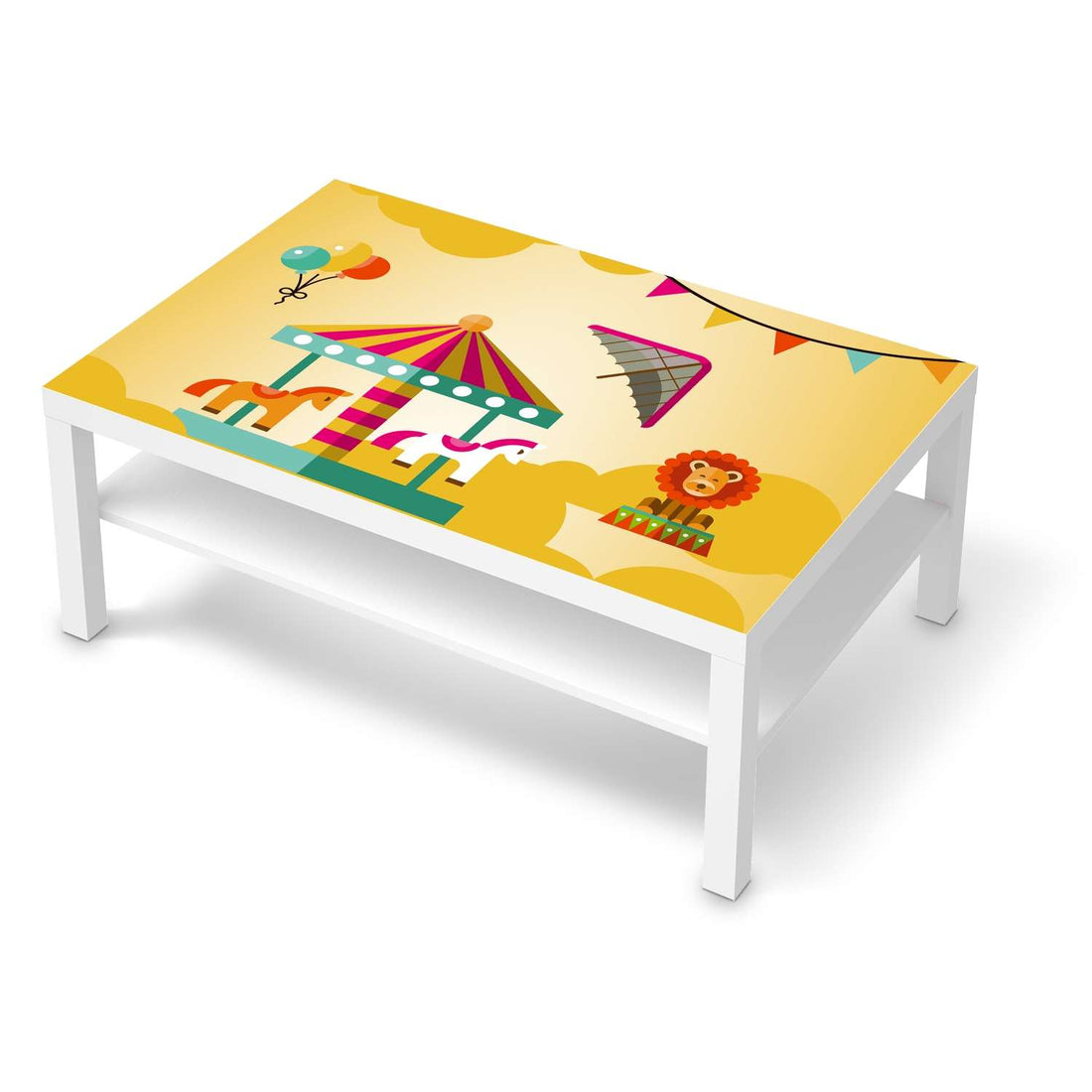 Klebefolie Löwenstark - IKEA Lack Tisch 118x78 cm - weiss