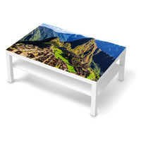 Klebefolie Machu Picchu - IKEA Lack Tisch 118x78 cm - weiss