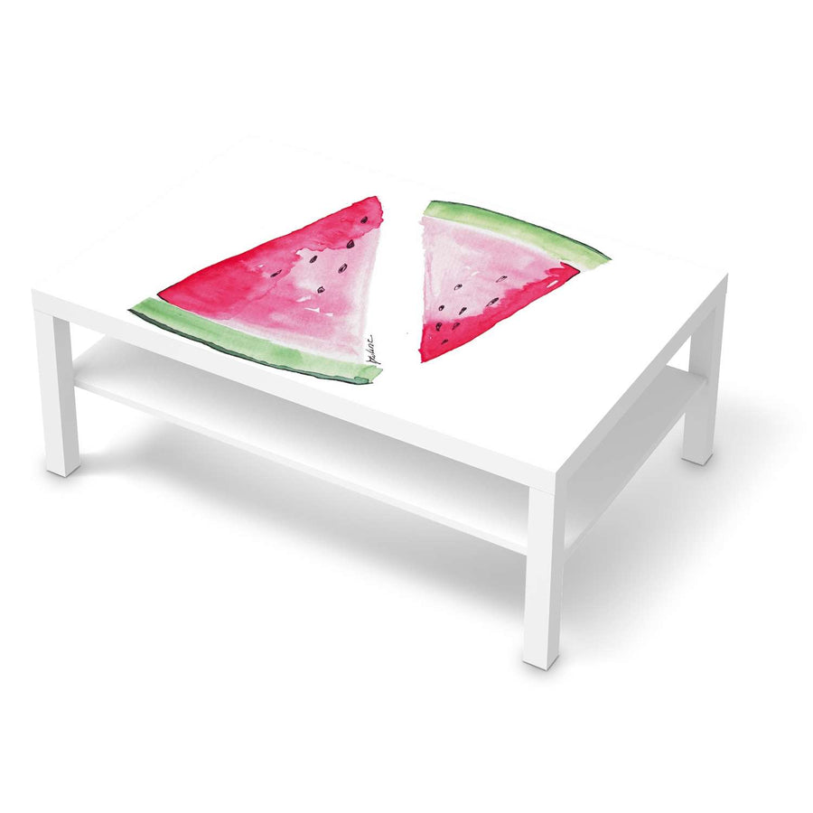 Klebefolie Melone - IKEA Lack Tisch 118x78 cm - weiss
