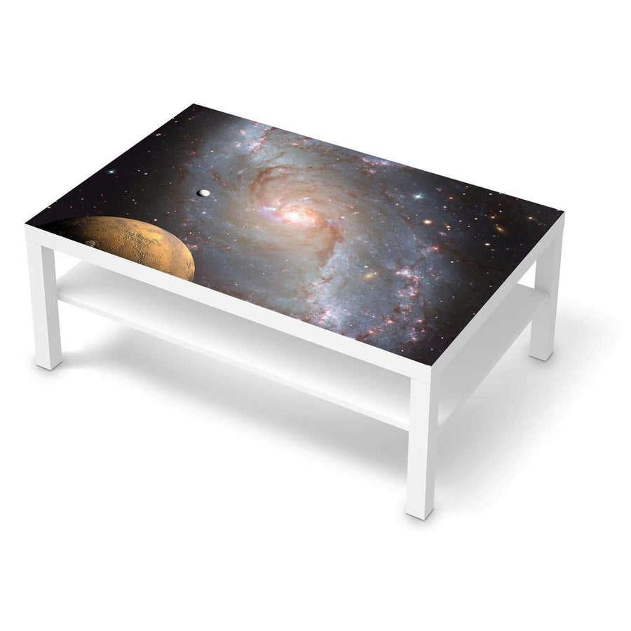 Klebefolie Milky Way - IKEA Lack Tisch 118x78 cm - weiss