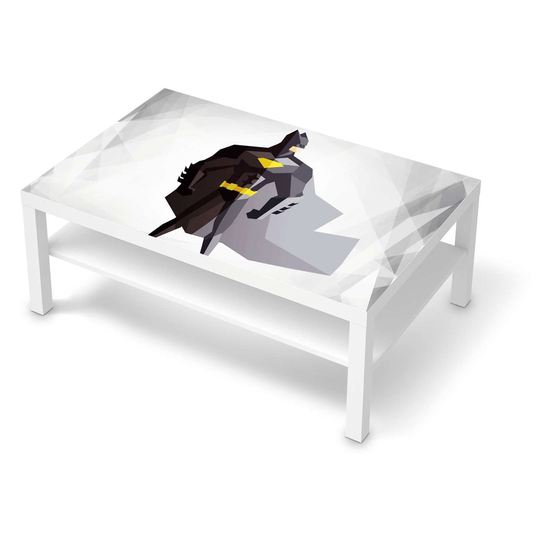 Klebefolie Mr. Black - IKEA Lack Tisch 118x78 cm - weiss
