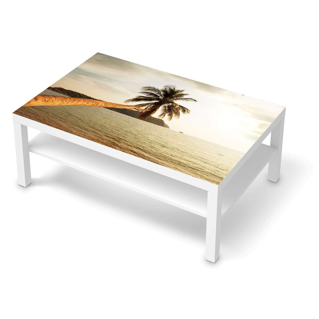 Klebefolie Paradise - IKEA Lack Tisch 118x78 cm - weiss