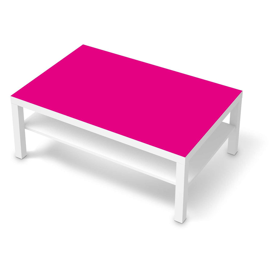 Klebefolie Pink Dark - IKEA Lack Tisch 118x78 cm - weiss