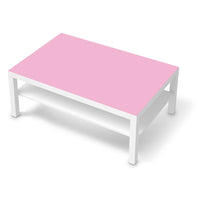 Klebefolie Pink Light - IKEA Lack Tisch 118x78 cm - weiss