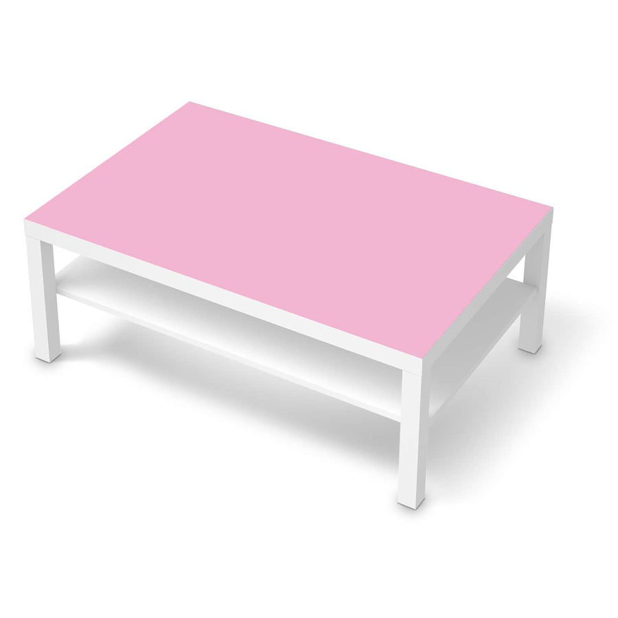 Klebefolie Pink Light - IKEA Lack Tisch 118x78 cm - weiss