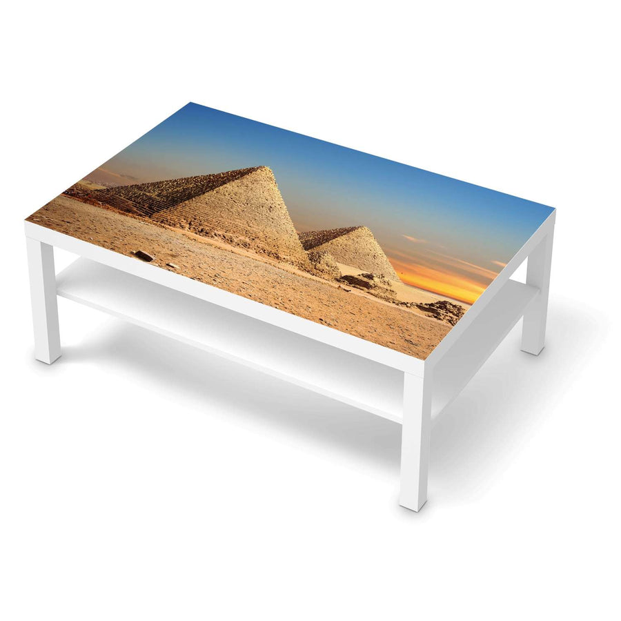 Klebefolie Pyramids - IKEA Lack Tisch 118x78 cm - weiss