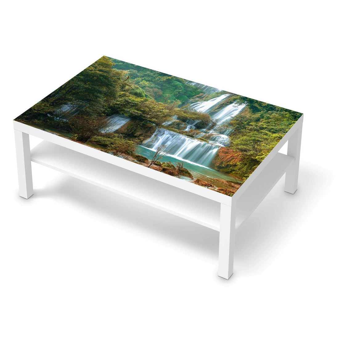 Klebefolie Rainforest - IKEA Lack Tisch 118x78 cm - weiss