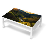 Klebefolie Reisterrassen - IKEA Lack Tisch 118x78 cm - weiss