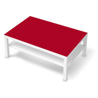 Klebefolie Rot Dark - IKEA Lack Tisch 118x78 cm - weiss