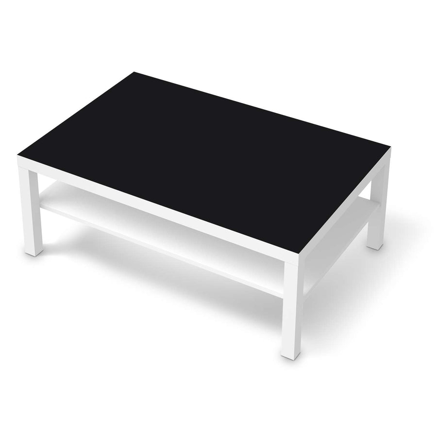 Klebefolie Schwarz - IKEA Lack Tisch 118x78 cm - weiss