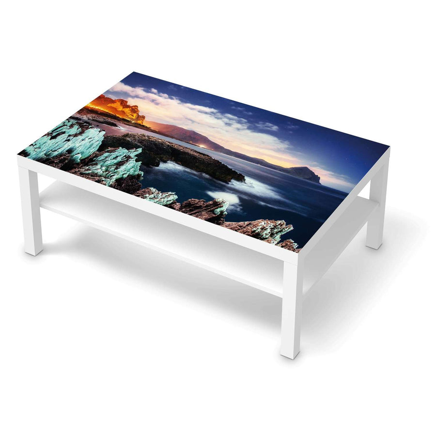 Klebefolie Seaside - IKEA Lack Tisch 118x78 cm - weiss