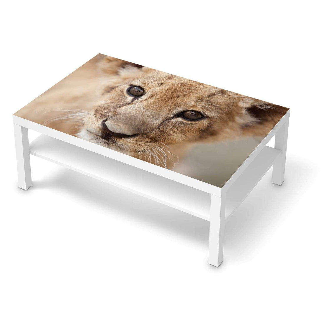 Klebefolie Simba - IKEA Lack Tisch 118x78 cm - weiss