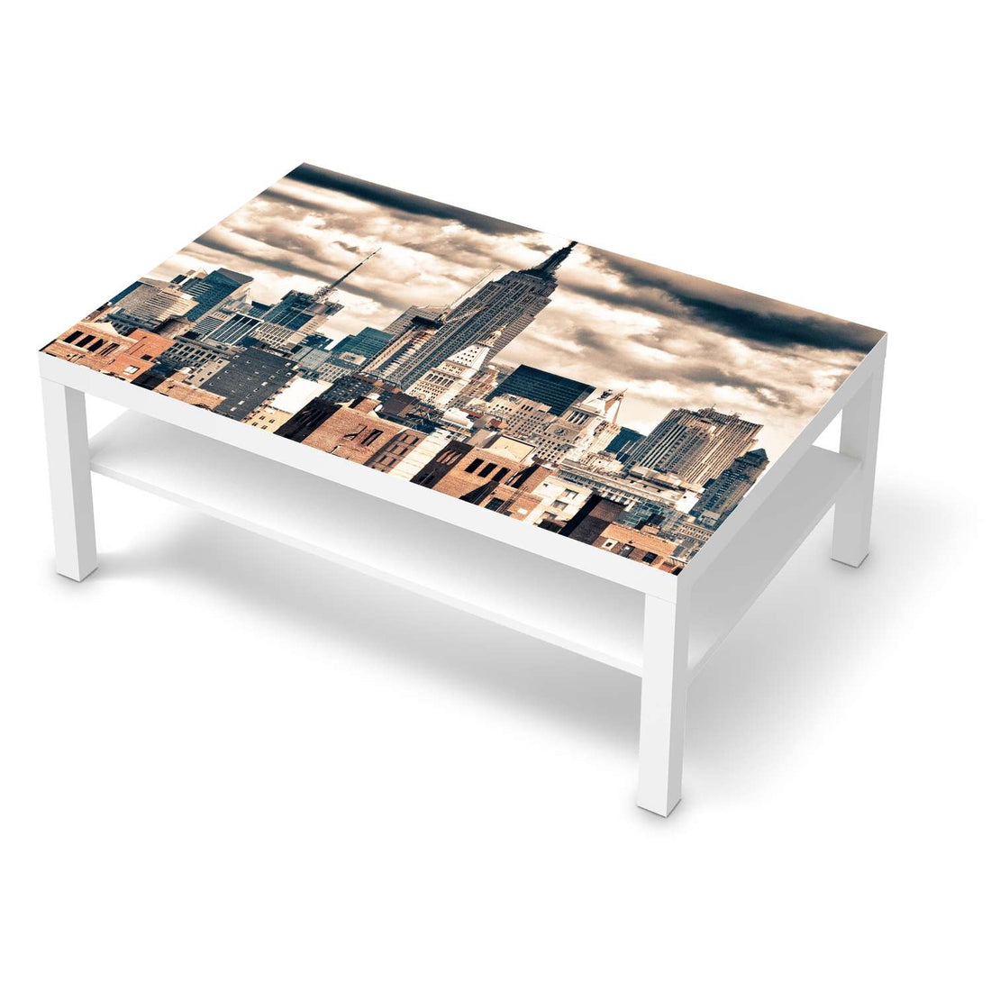 Klebefolie Skyline NYC - IKEA Lack Tisch 118x78 cm - weiss