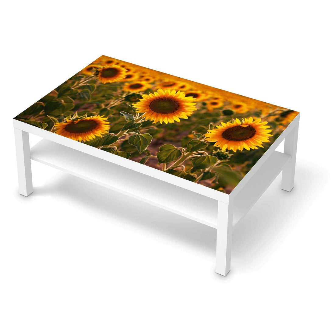 Klebefolie Sunflowers - IKEA Lack Tisch 118x78 cm - weiss