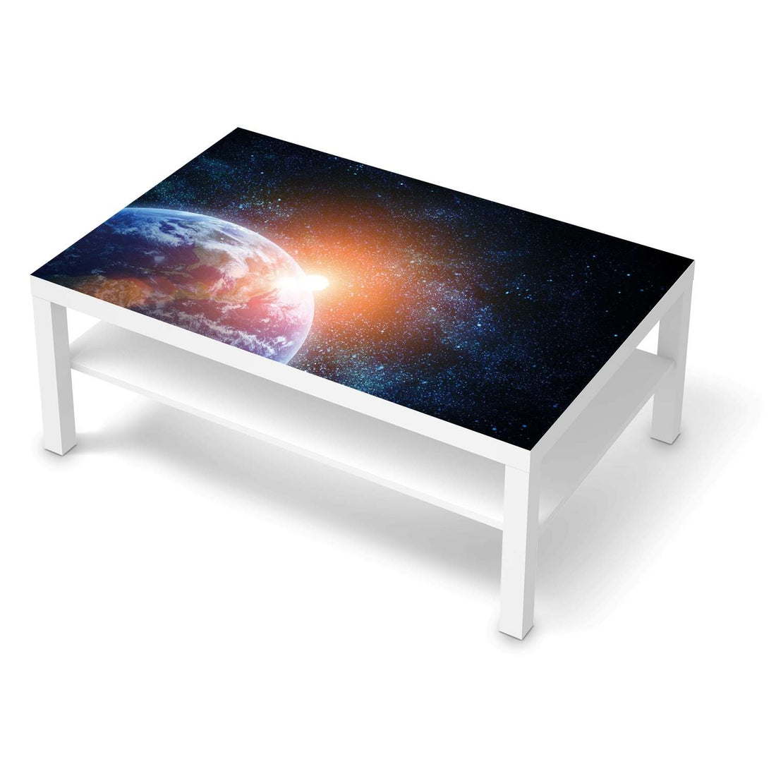 Klebefolie Sunrise - IKEA Lack Tisch 118x78 cm - weiss