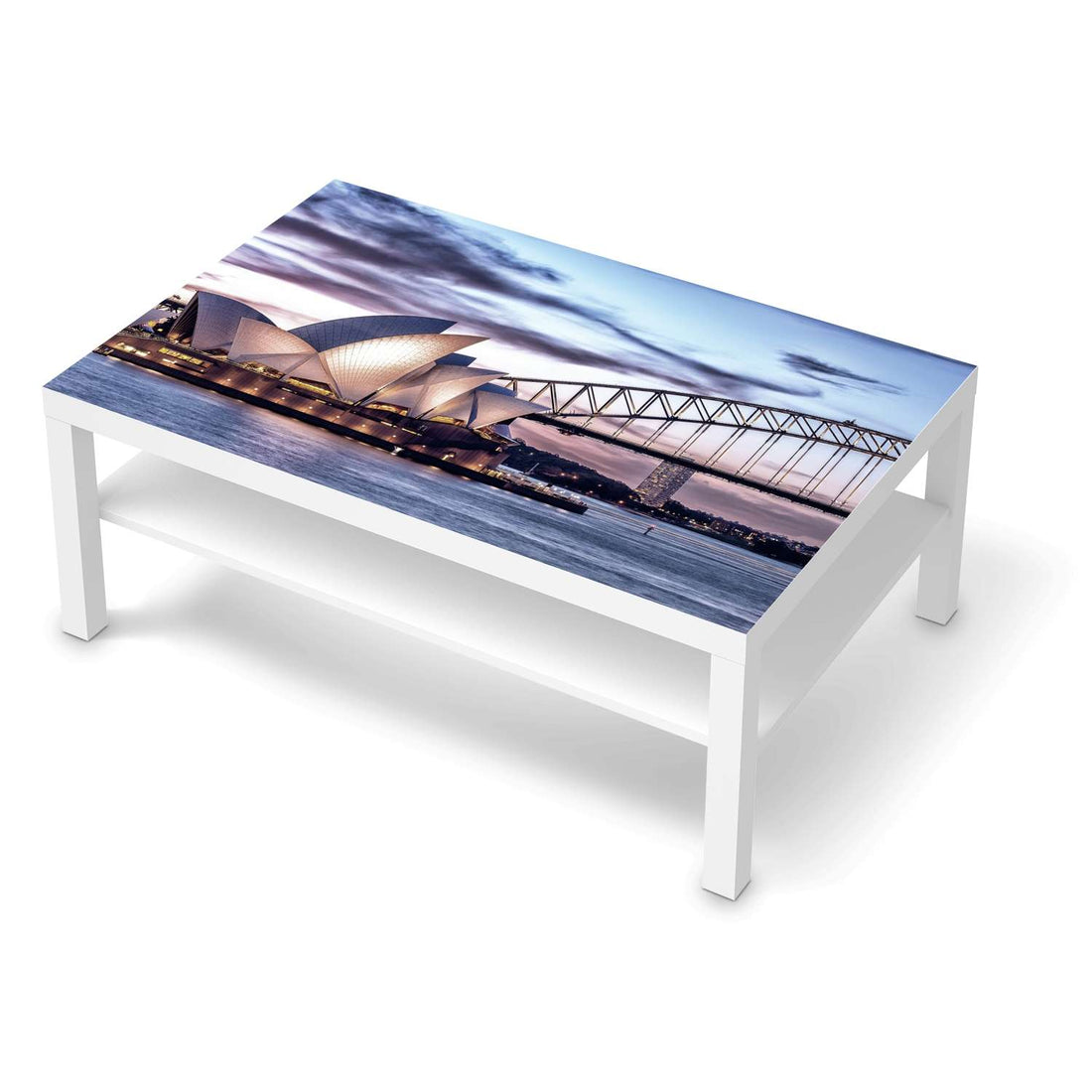 Klebefolie Sydney - IKEA Lack Tisch 118x78 cm - weiss