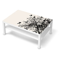 Klebefolie Tree and Birds 2 - IKEA Lack Tisch 118x78 cm - weiss