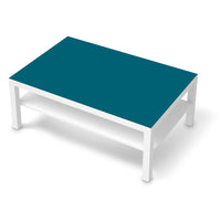 Klebefolie Türkisgrün Dark - IKEA Lack Tisch 118x78 cm - weiss
