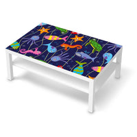 Klebefolie Underwater Life - IKEA Lack Tisch 118x78 cm - weiss
