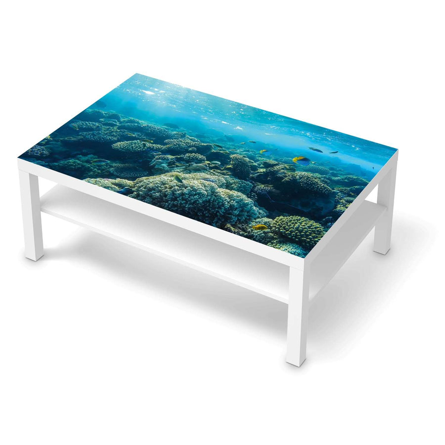 Klebefolie Underwater World - IKEA Lack Tisch 118x78 cm - weiss