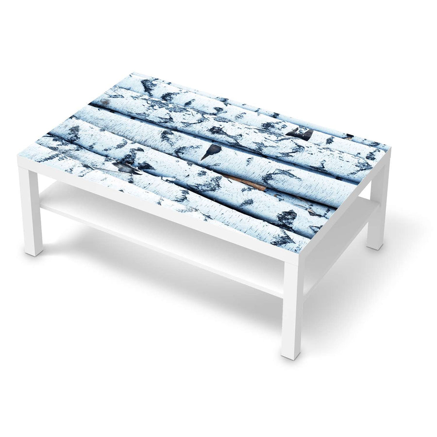 Klebefolie Weisses Buschwerk - IKEA Lack Tisch 118x78 cm - weiss
