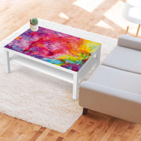 Klebefolie Abstract Watercolor - IKEA Lack Tisch 118x78 cm - Wohnzimmer