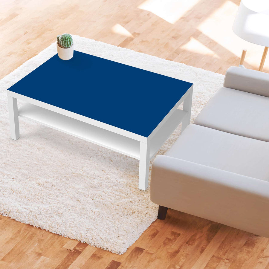 Klebefolie Blau Dark - IKEA Lack Tisch 118x78 cm - Wohnzimmer
