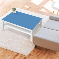 Klebefolie Blau Light - IKEA Lack Tisch 118x78 cm - Wohnzimmer