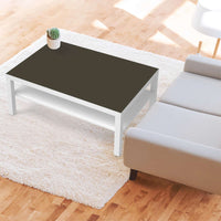 Klebefolie Braungrau Dark - IKEA Lack Tisch 118x78 cm - Wohnzimmer