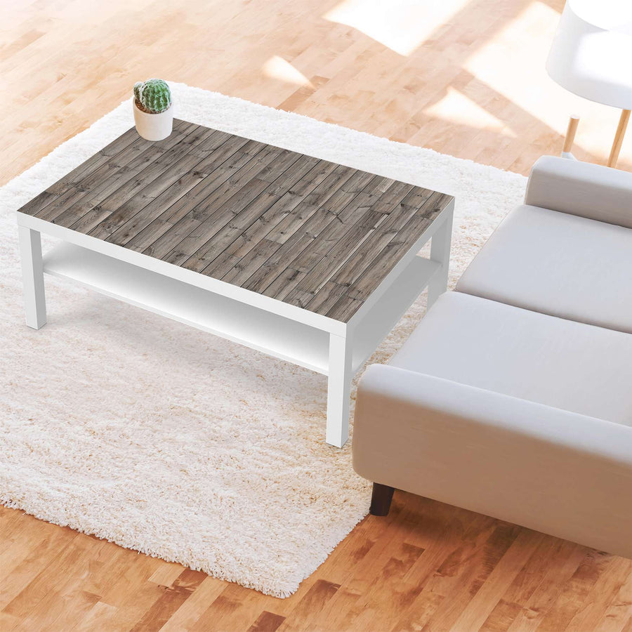 Klebefolie Dark washed - IKEA Lack Tisch 118x78 cm - Wohnzimmer