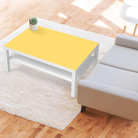 Klebefolie Gelb Light - IKEA Lack Tisch 118x78 cm - Wohnzimmer