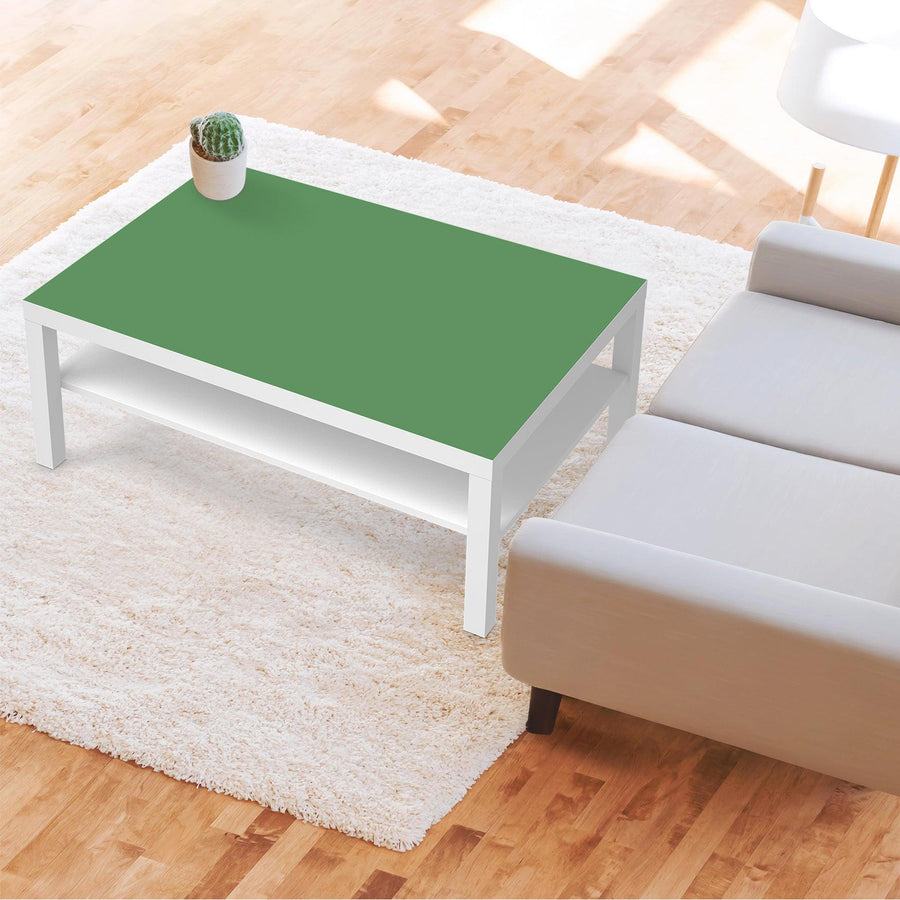 Klebefolie Grün Light - IKEA Lack Tisch 118x78 cm - Wohnzimmer