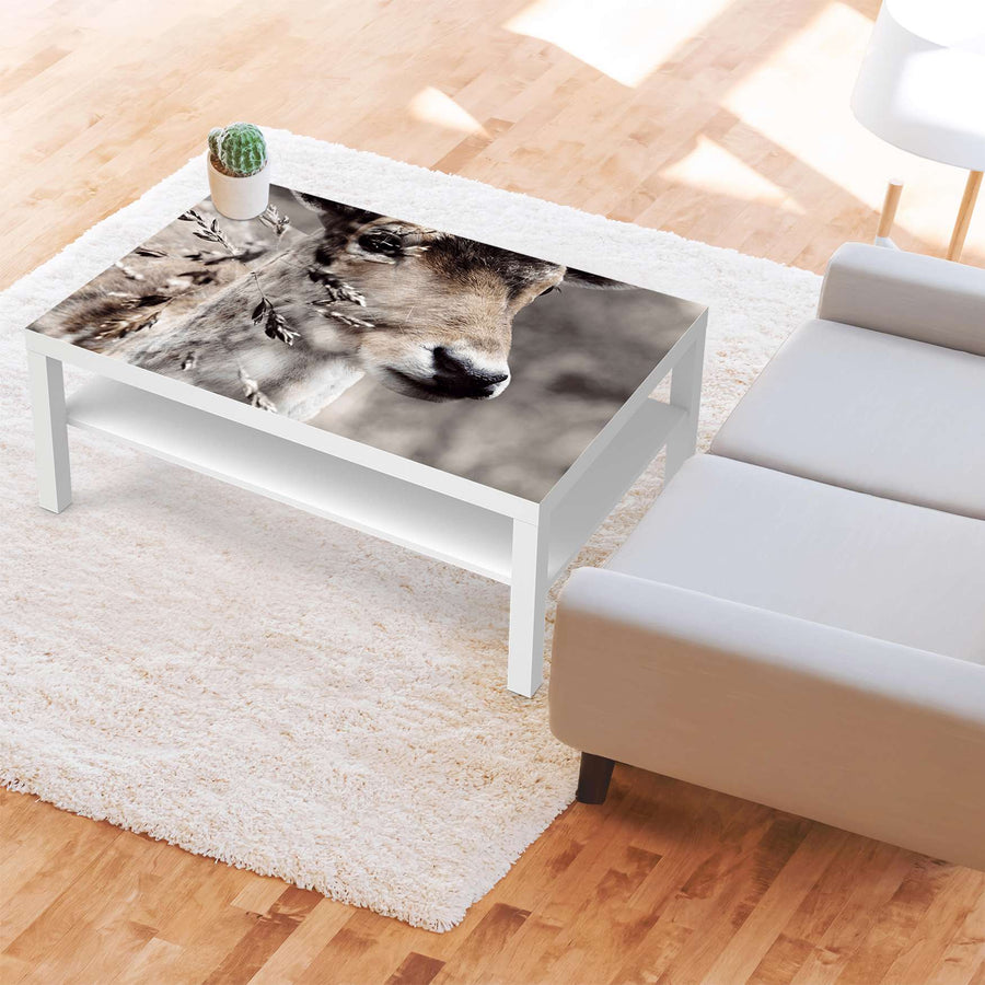 Klebefolie Hirsch - IKEA Lack Tisch 118x78 cm - Wohnzimmer