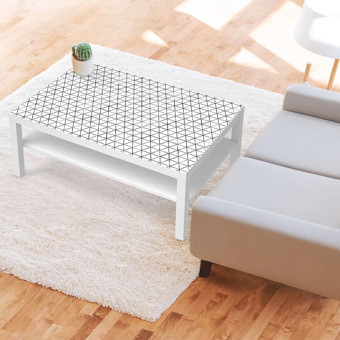 Klebefolie Mediana - IKEA Lack Tisch 118x78 cm - Wohnzimmer
