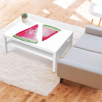 Klebefolie Melone - IKEA Lack Tisch 118x78 cm - Wohnzimmer