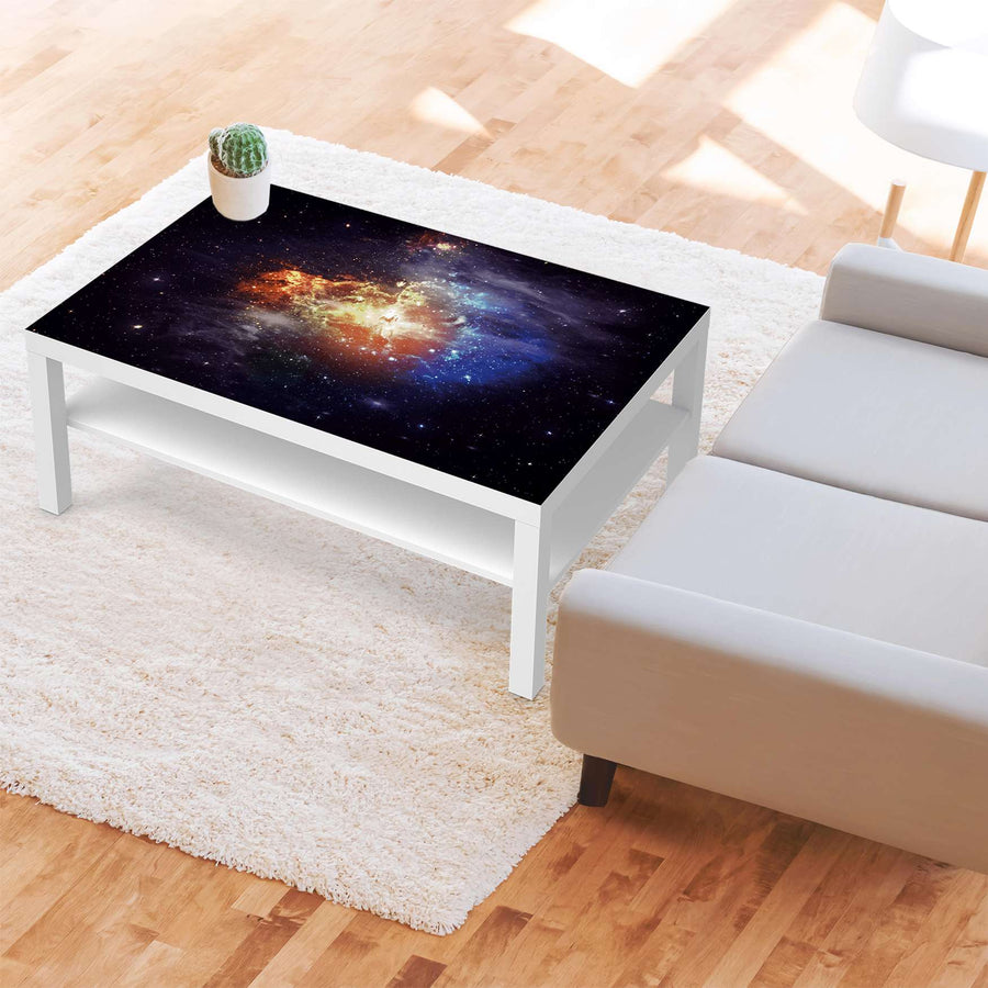 Klebefolie Nebula - IKEA Lack Tisch 118x78 cm - Wohnzimmer