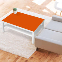Klebefolie Orange Dark - IKEA Lack Tisch 118x78 cm - Wohnzimmer